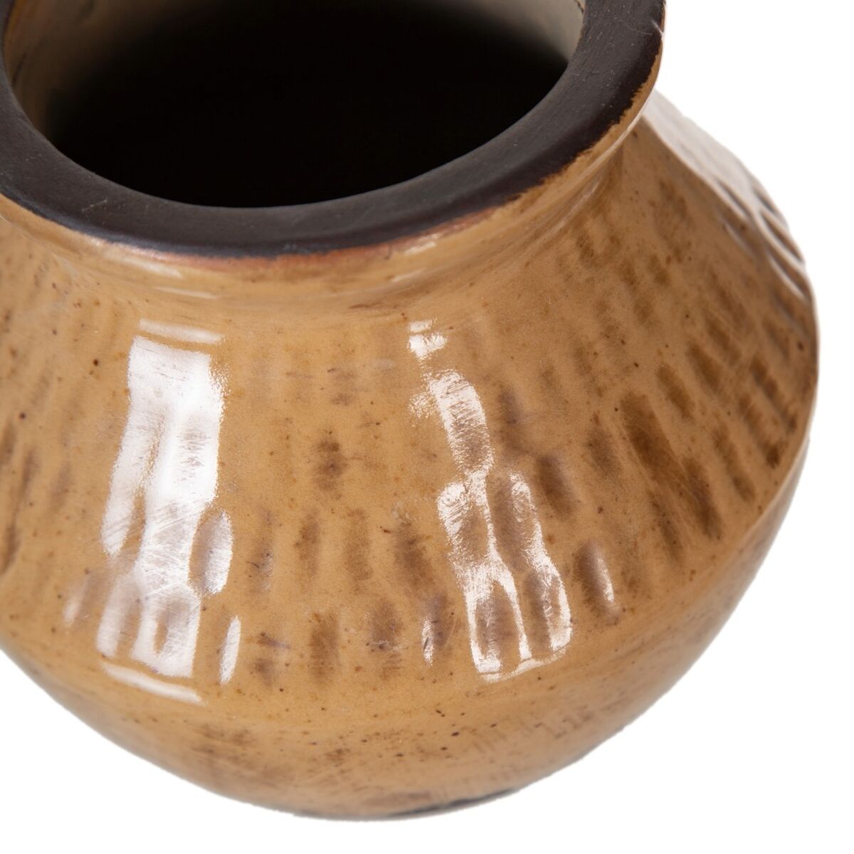 Vase Brun Keramik 13 x 13 x 11,5 cm